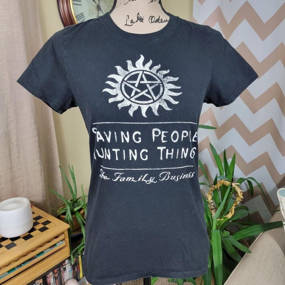 Warner-bros Women's Black and White T-shirt